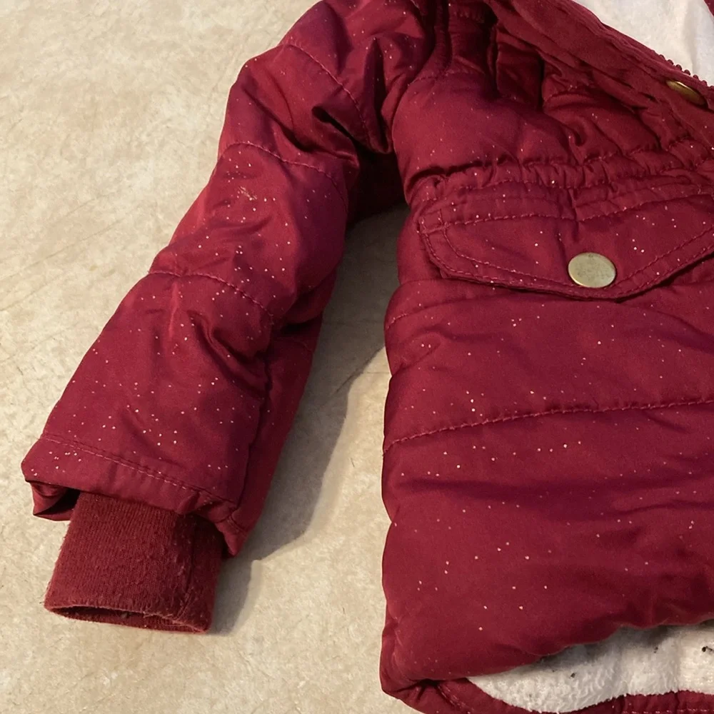 Carters 18M burgundy coat